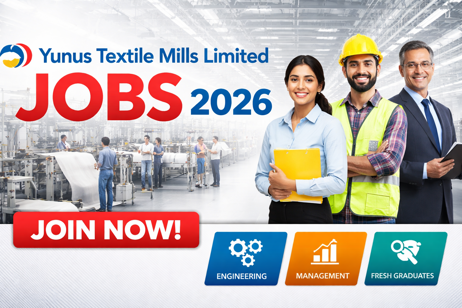 Yunus Textile Mills Limited Jobs 2026