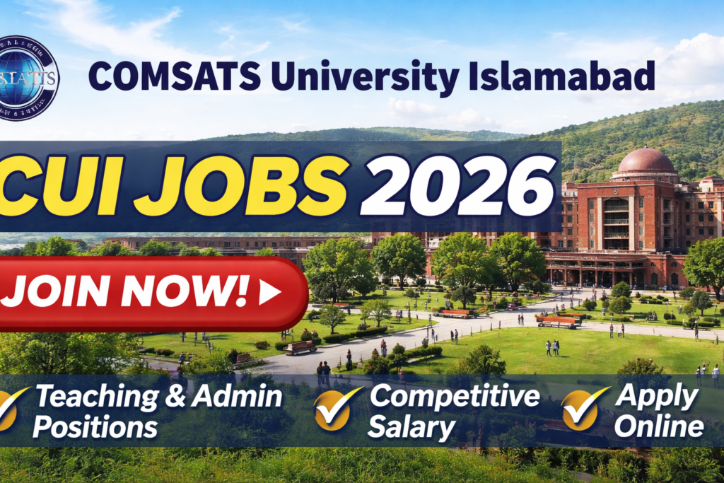 COMSATS University Islamabad CUI Jobs 2026